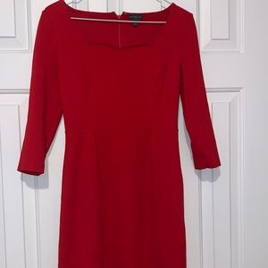 The Limited Red Above the knee dress